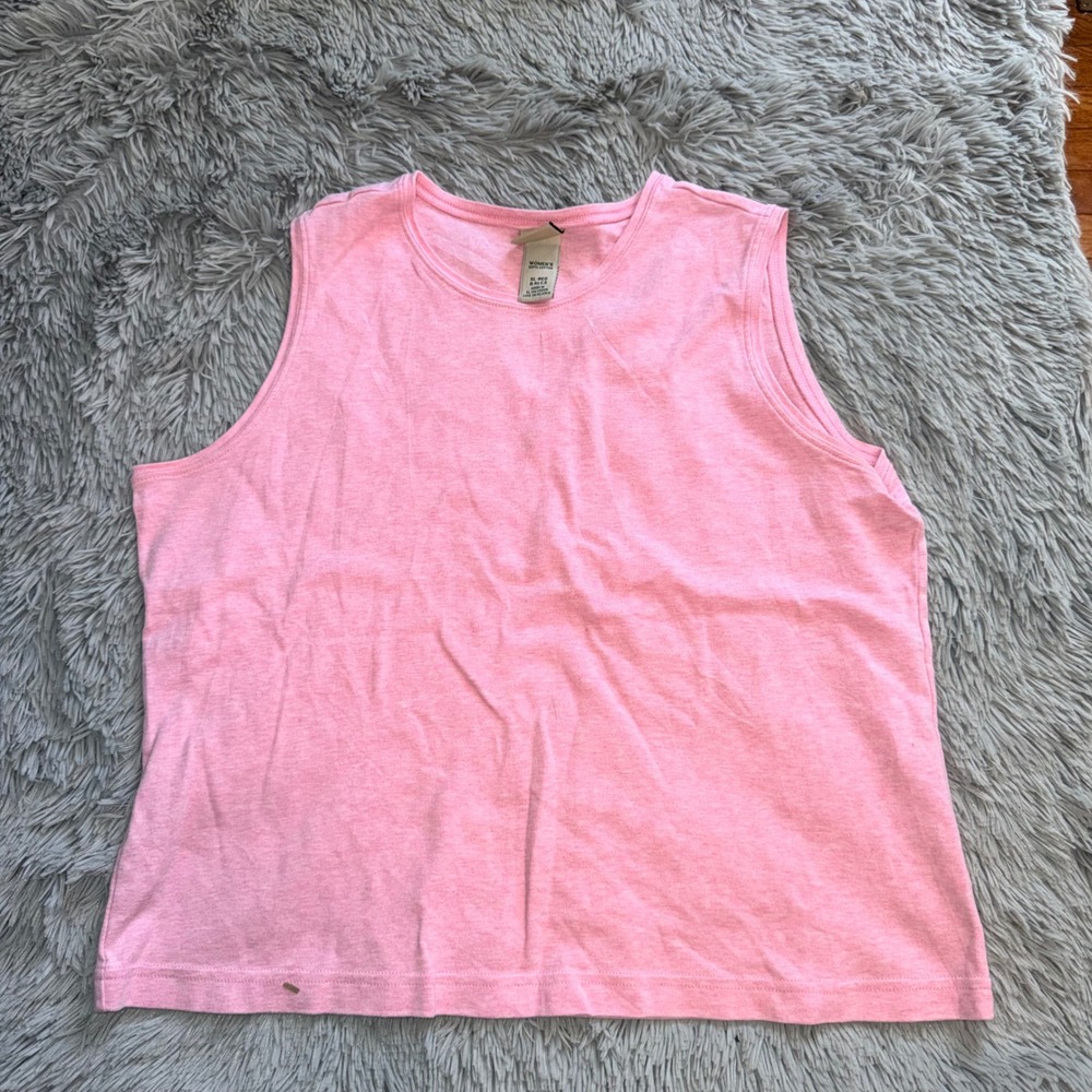 Women's Pink Sleeveless Tank Top